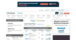 Desktop Screenshot of montrealgasprices.com